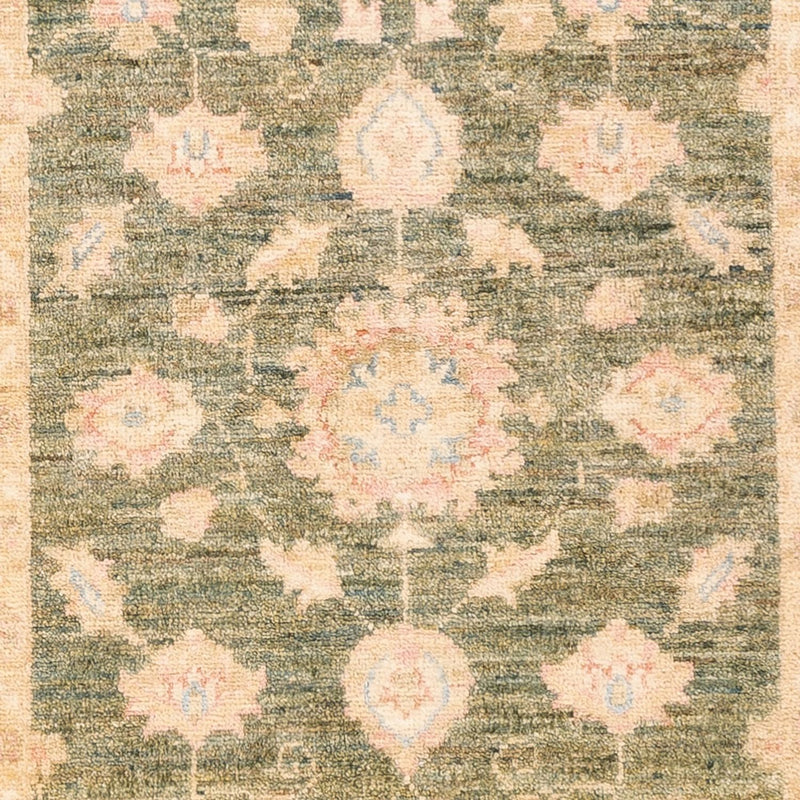 Tapis de couloir Tapis Ziegler - 197 x 77 cm - vert olive