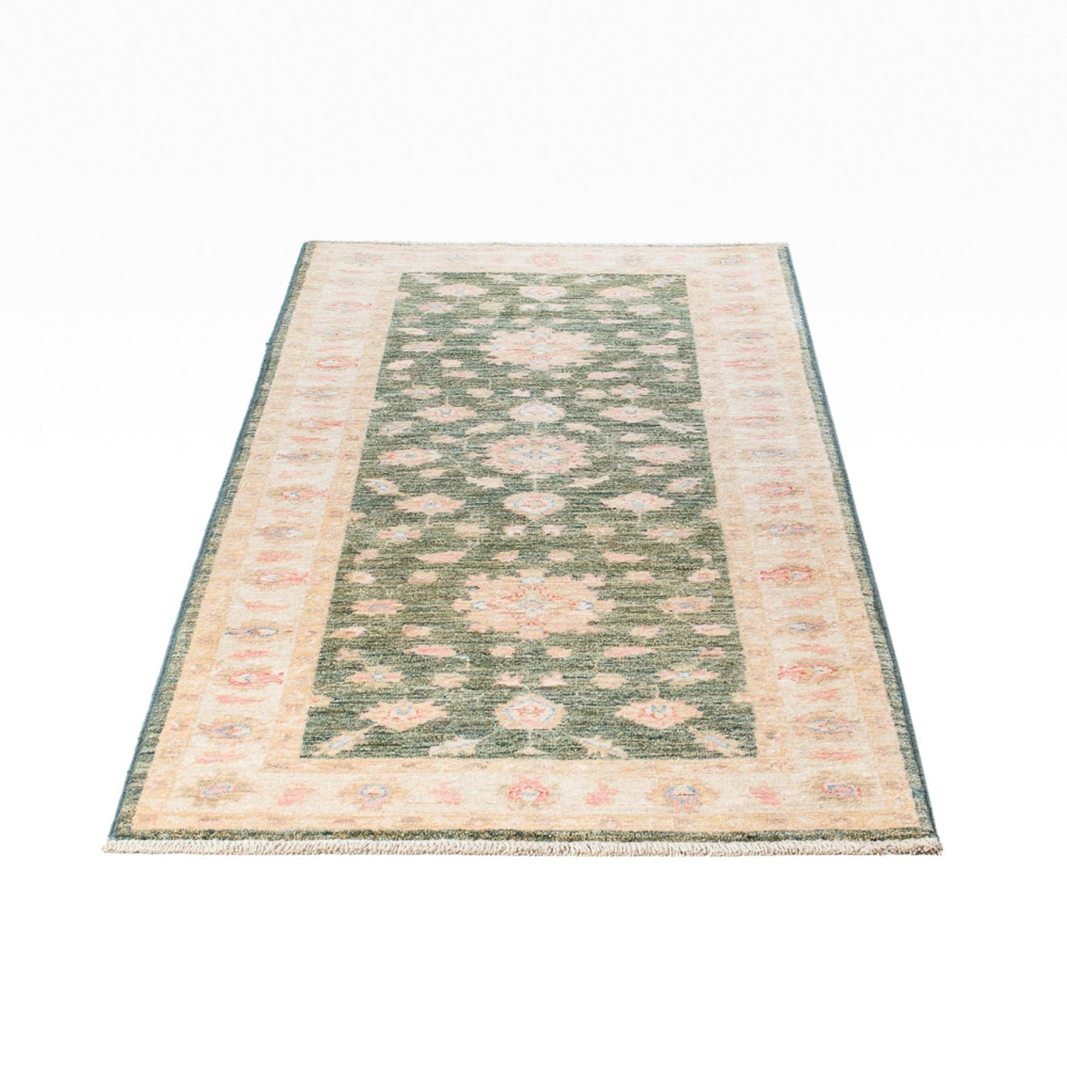 Tapis de couloir Tapis Ziegler - 197 x 77 cm - vert olive
