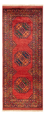 Tapis de couloir Tapis afghan - 206 x 84 cm - rouge