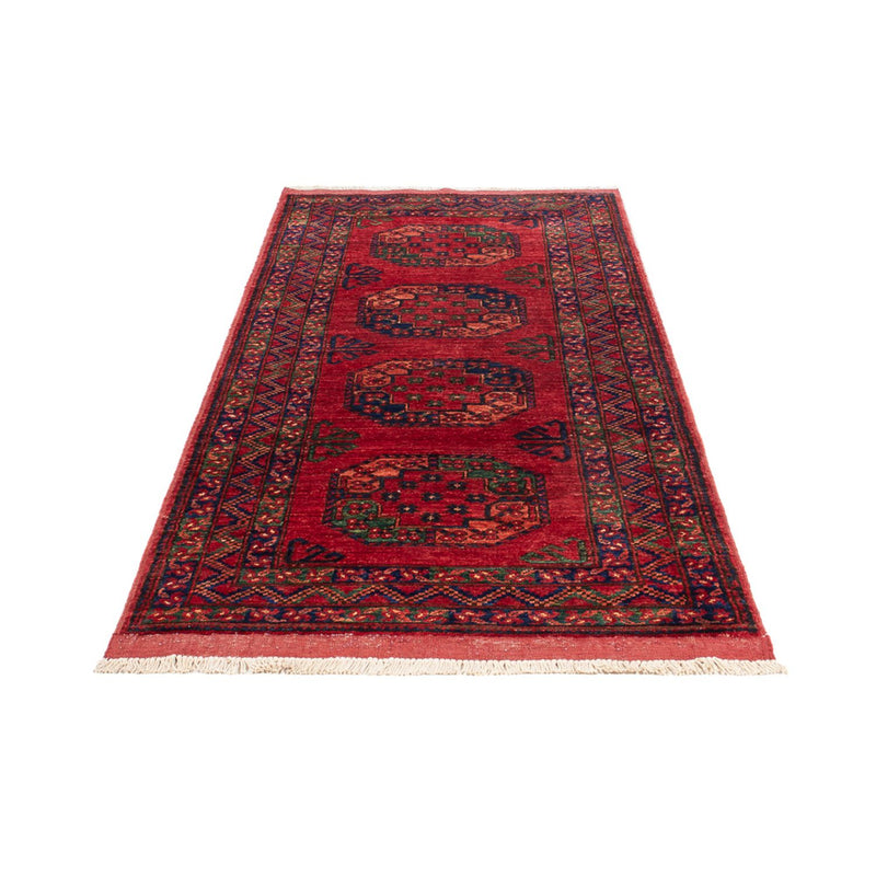 Tapis de couloir Tapis afghan - 216 x 83 cm - rouge