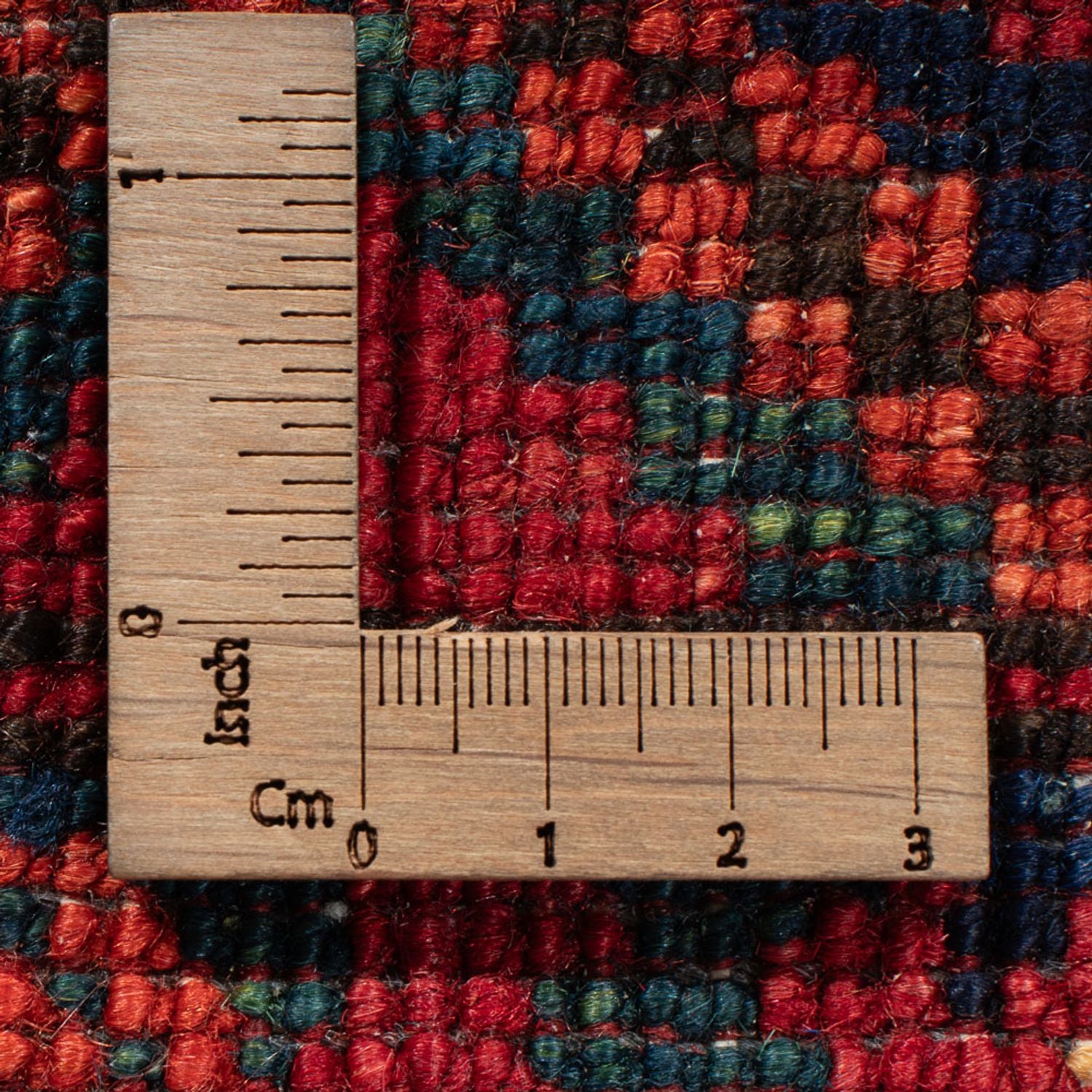 Tapis de couloir Tapis afghan - 216 x 83 cm - rouge