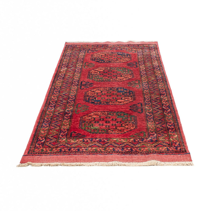 Tapis de couloir Tapis afghan - 204 x 82 cm - rouge