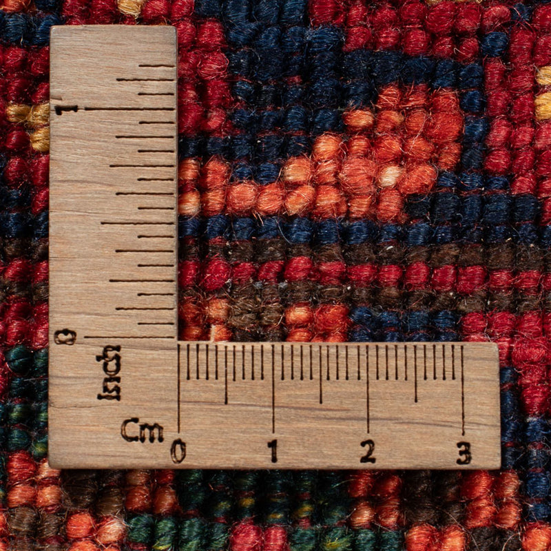 Tapis de couloir Tapis afghan - 204 x 82 cm - rouge