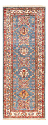Tapis de couloir Tapis Ziegler - Kazak - 200 x 76 cm - bleu