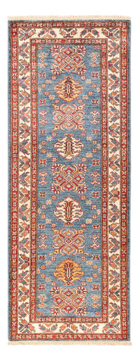 Tapis de couloir Tapis Ziegler - Kazak - 200 x 76 cm - bleu