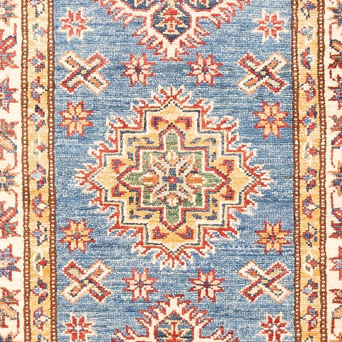 Tapis de couloir Tapis Ziegler - Kazak - 179 x 59 cm - bleu