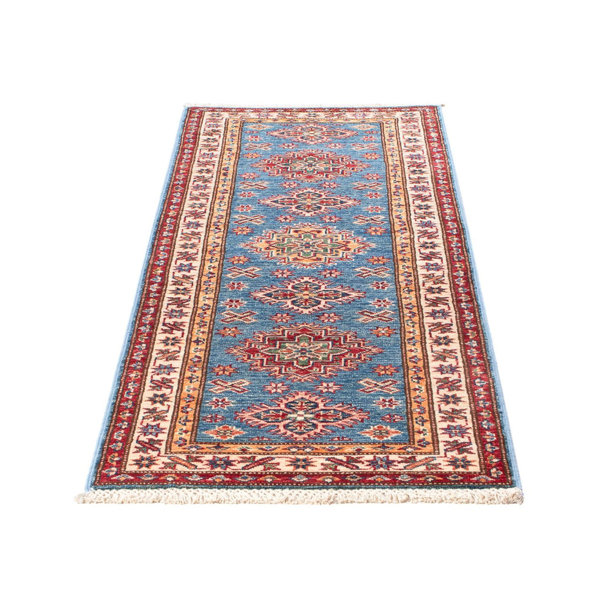 Tapis de couloir Tapis Ziegler - Kazak - 179 x 59 cm - bleu