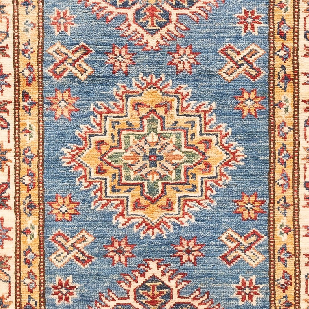 Tapis de couloir Tapis Ziegler - Kazak - 178 x 60 cm - bleu