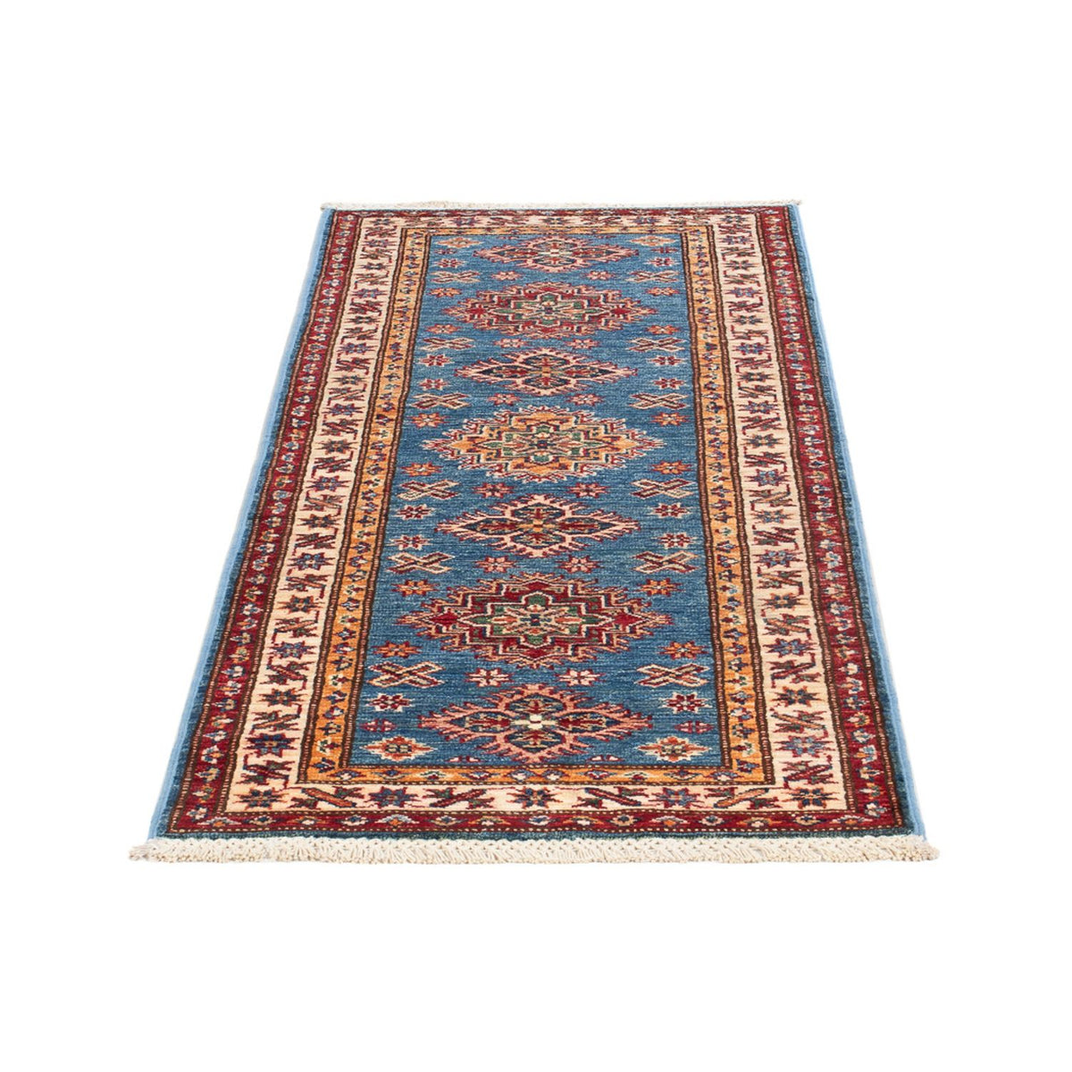 Tapis de couloir Tapis Ziegler - Kazak - 178 x 60 cm - bleu