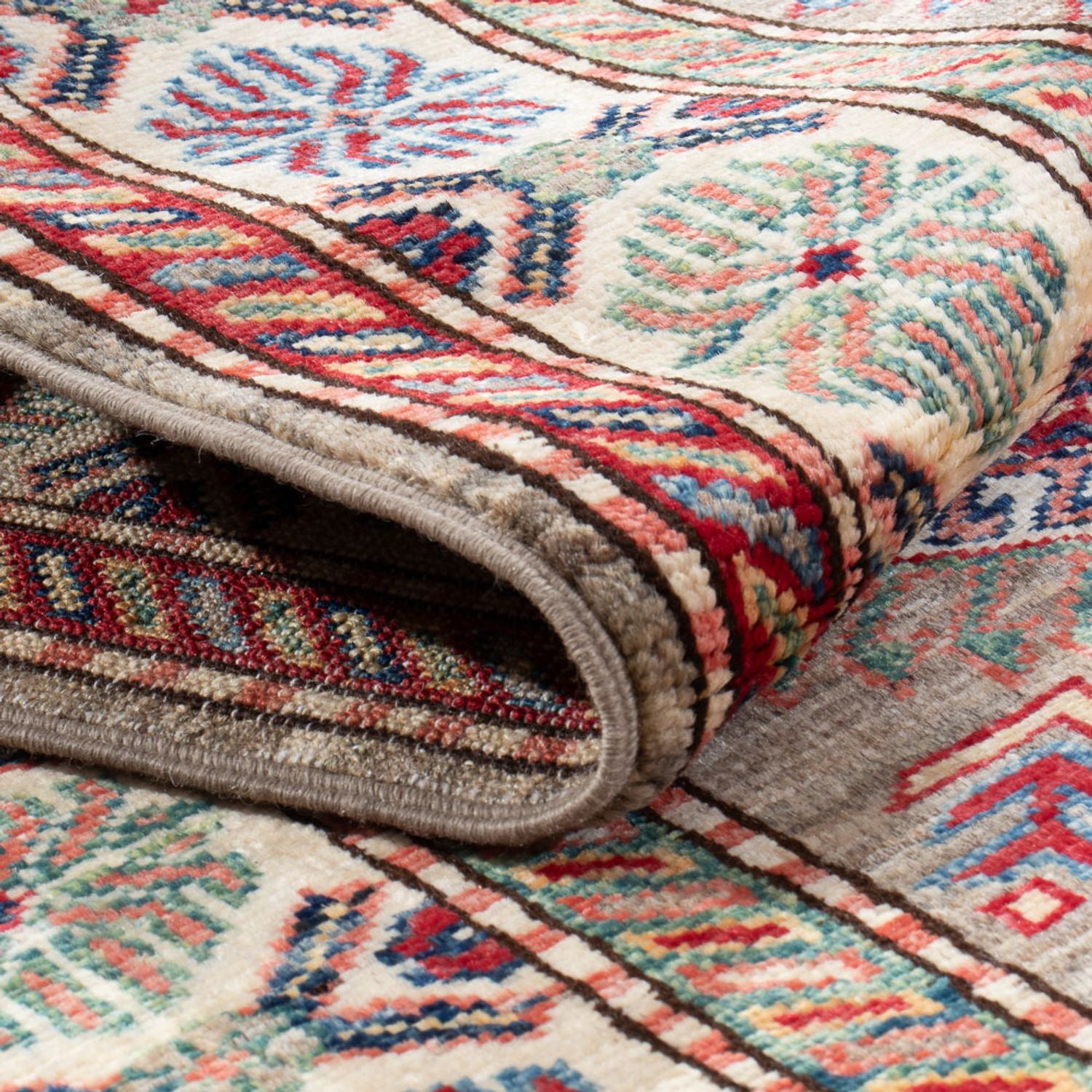 Tapis de couloir Tapis Ziegler - Kazak - 194 x 74 cm - beige
