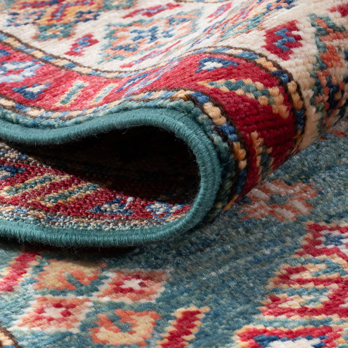 Tapis de couloir Tapis Ziegler - Kazak - 178 x 58 cm - vert clair