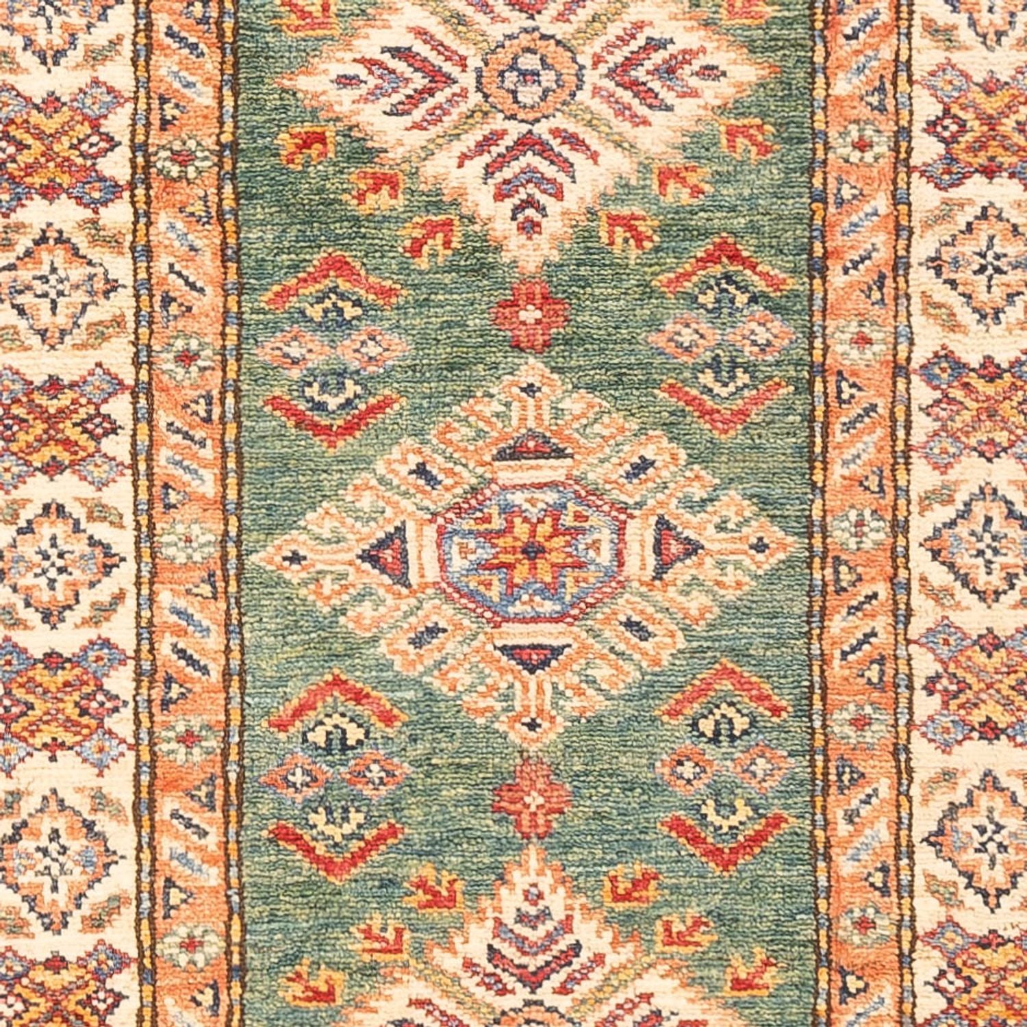Tapis de couloir Tapis Ziegler - Kazak - 183 x 59 cm - vert