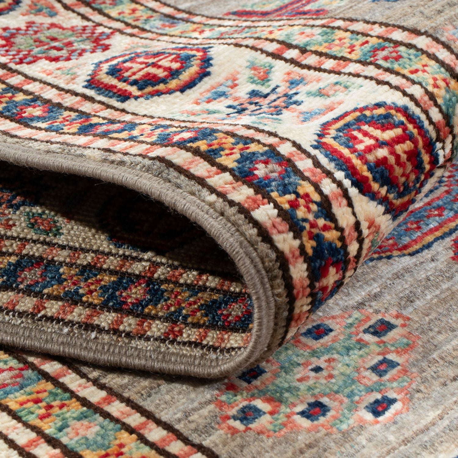 Tapis de couloir Tapis Ziegler - Kazak - 174 x 58 cm - beige