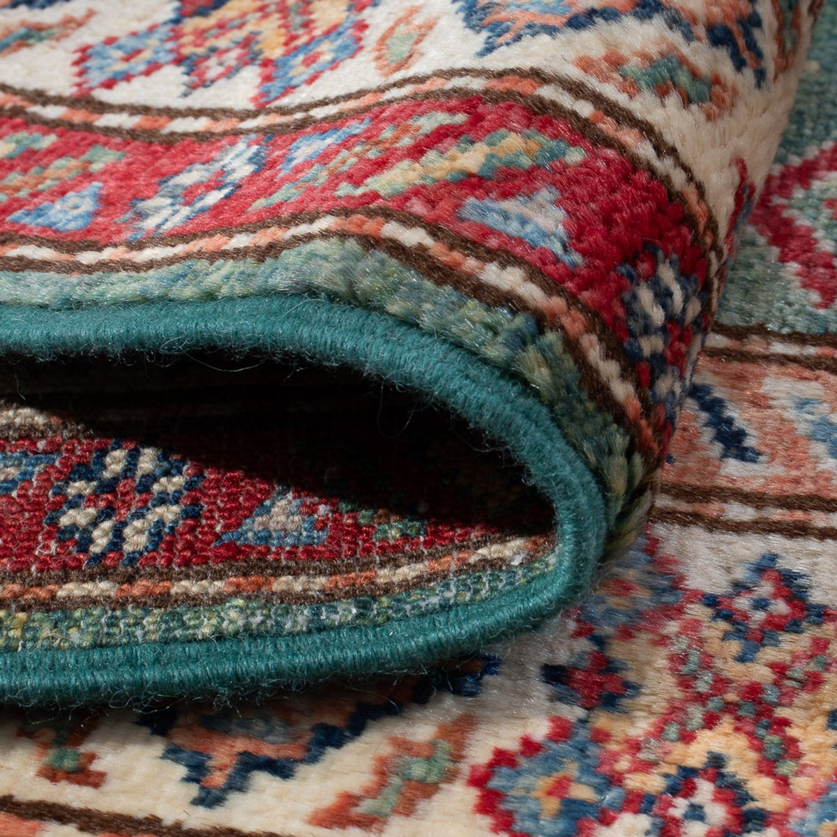 Tapis de couloir Tapis Ziegler - Kazak - 184 x 59 cm - vert clair