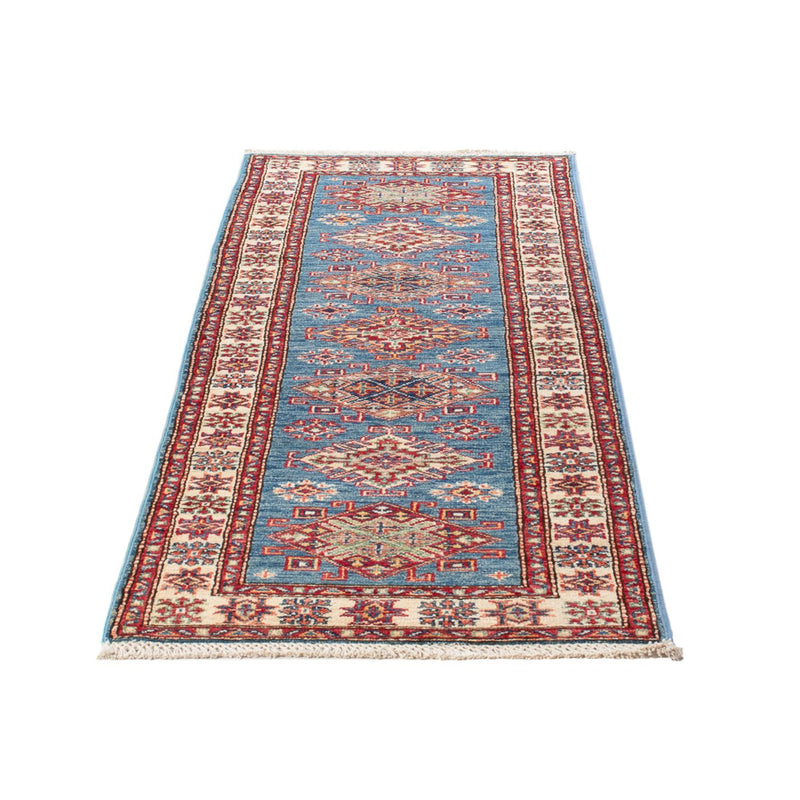 Tapis de couloir Tapis Ziegler - Kazak - 186 x 58 cm - bleu clair