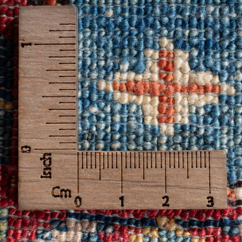Tapis de couloir Tapis Ziegler - Kazak - 186 x 58 cm - bleu clair