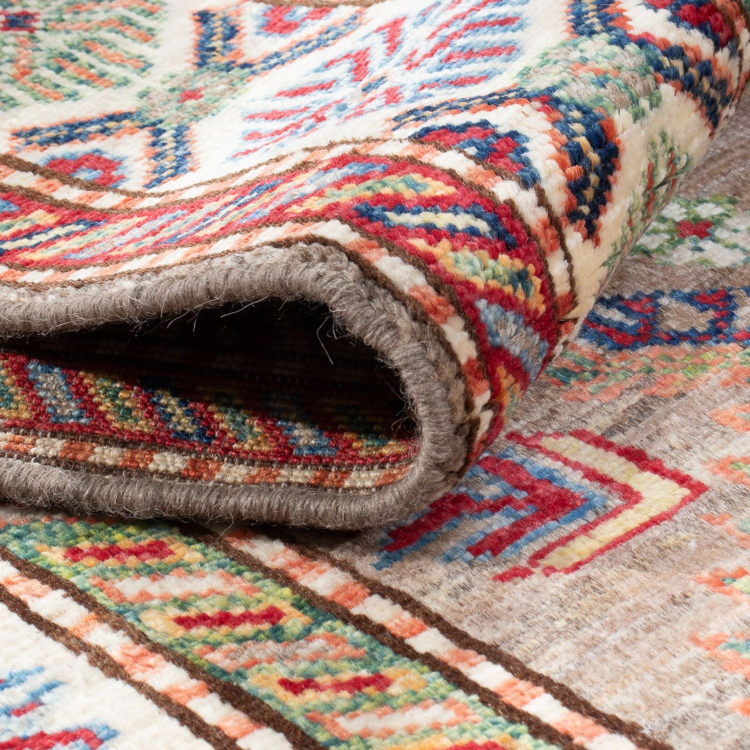 Tapis de couloir Tapis Ziegler - Kazak - 203 x 72 cm - beige
