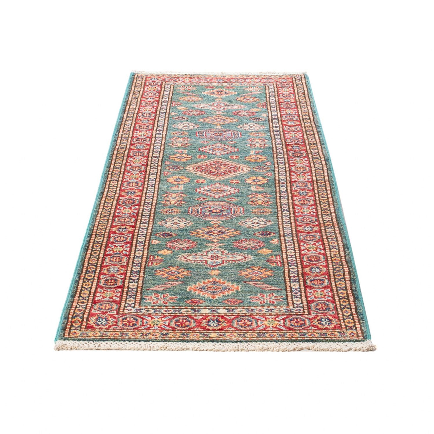 Tapis de couloir Tapis Ziegler - Kazak - 186 x 59 cm - vert clair