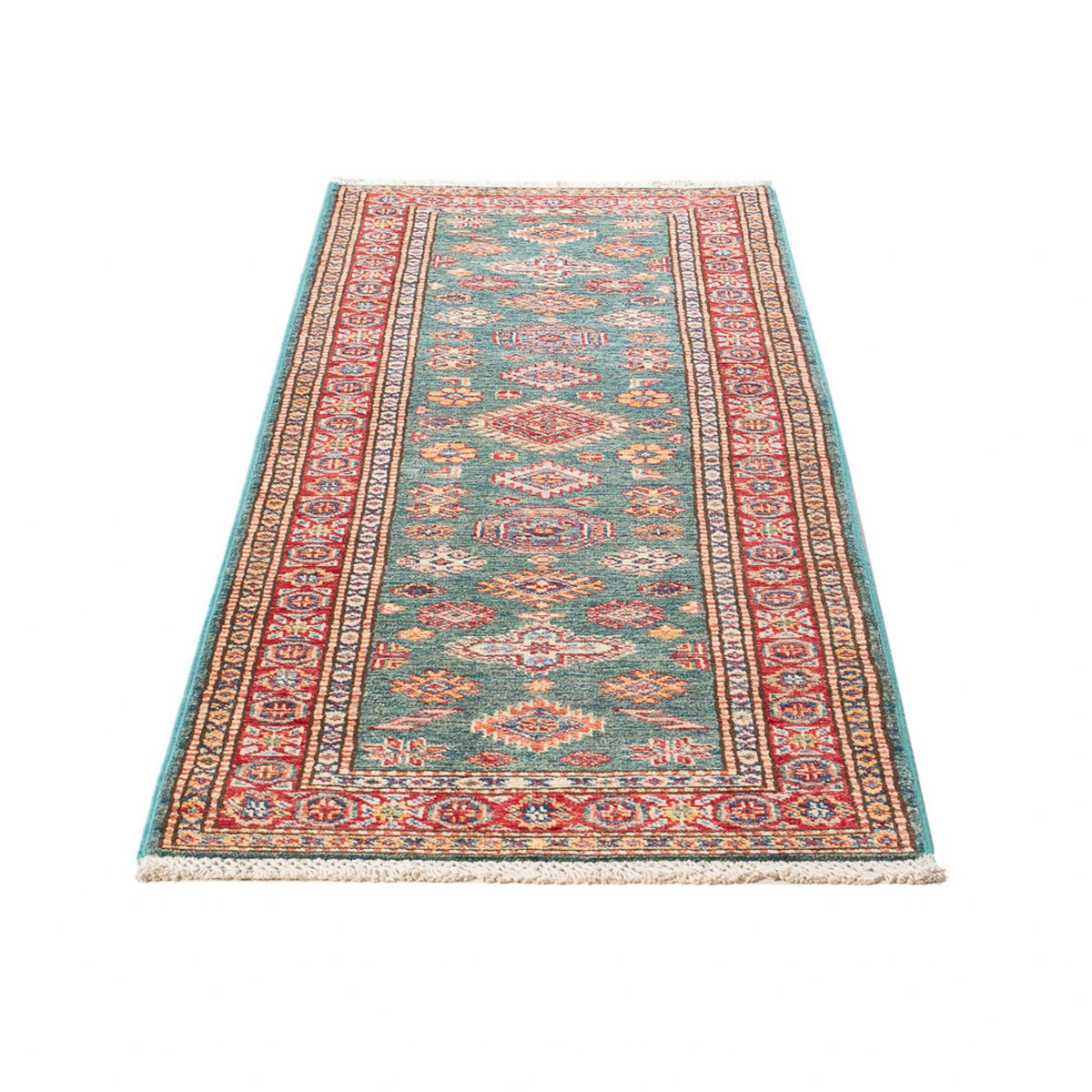 Tapis de couloir Tapis Ziegler - Kazak - 186 x 59 cm - vert clair