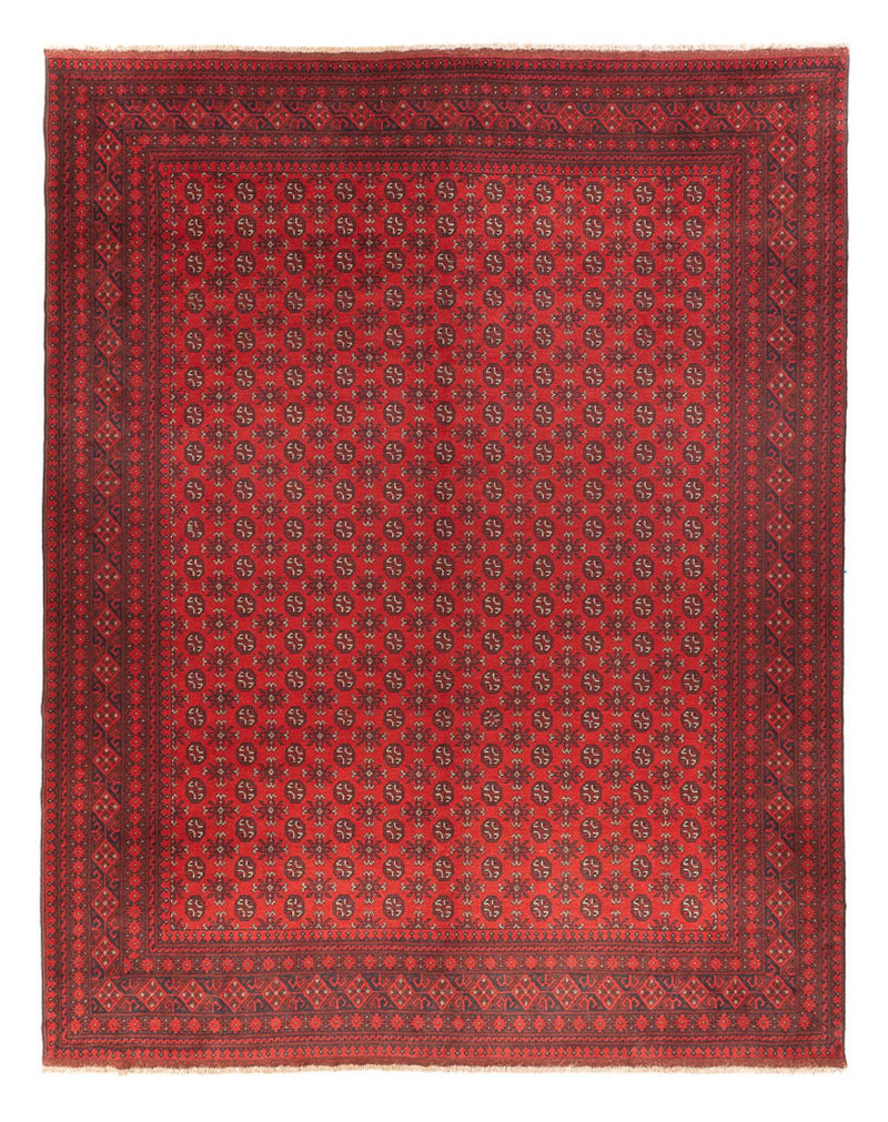 Tapis afghan - Filpa - 392 x 308 cm - rouge bordeaux