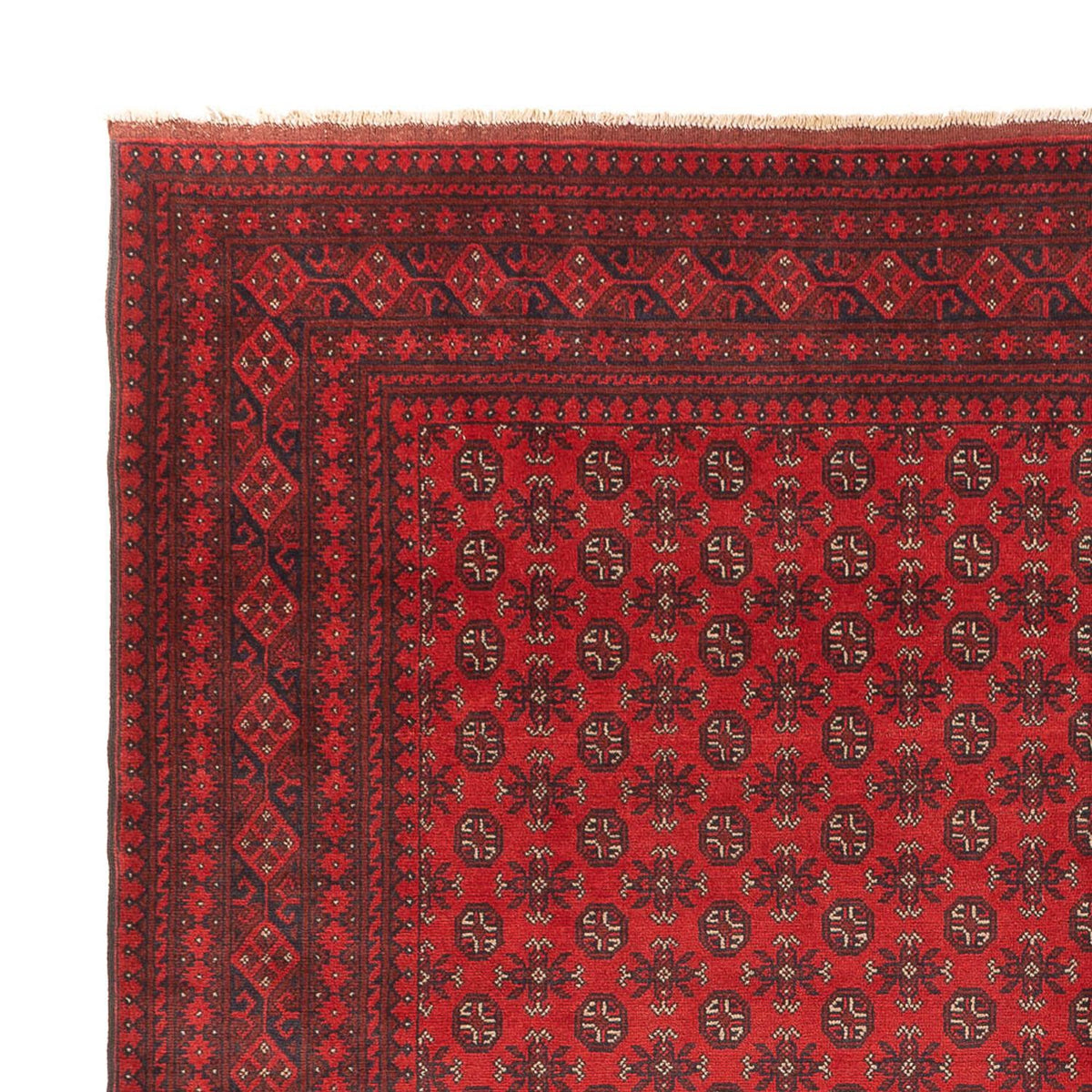 Tapis afghan - Filpa - 392 x 308 cm - rouge bordeaux
