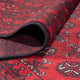 Tapis afghan - Filpa - 392 x 308 cm - rouge bordeaux