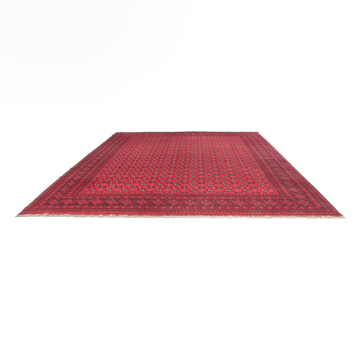 Tapis afghan - Filpa - 392 x 308 cm - rouge bordeaux