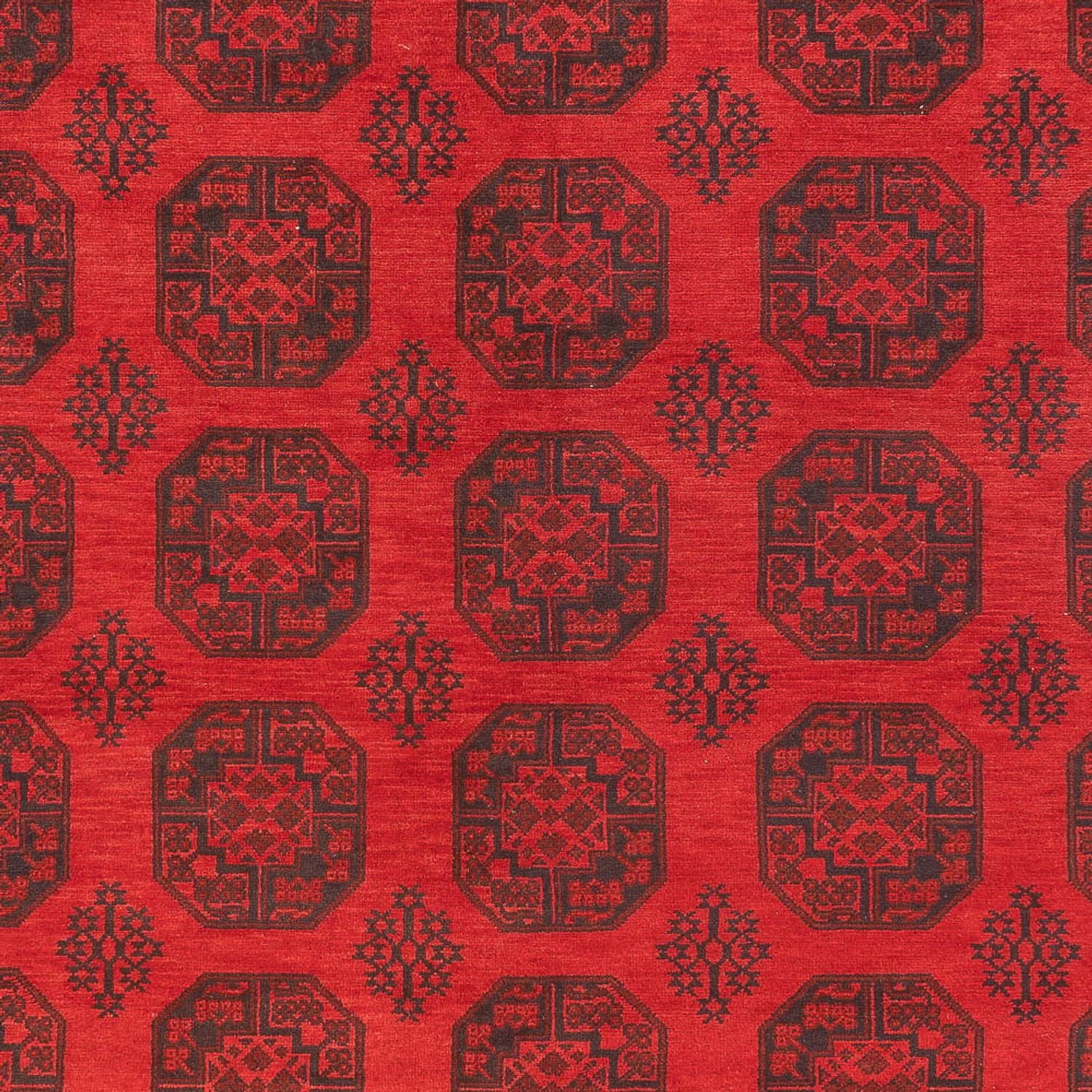 Tapis afghan - Filpa - 401 x 309 cm - rouge