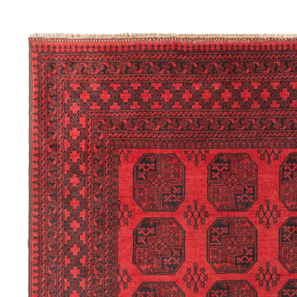 Tapis afghan - Filpa - 384 x 295 cm - rouge