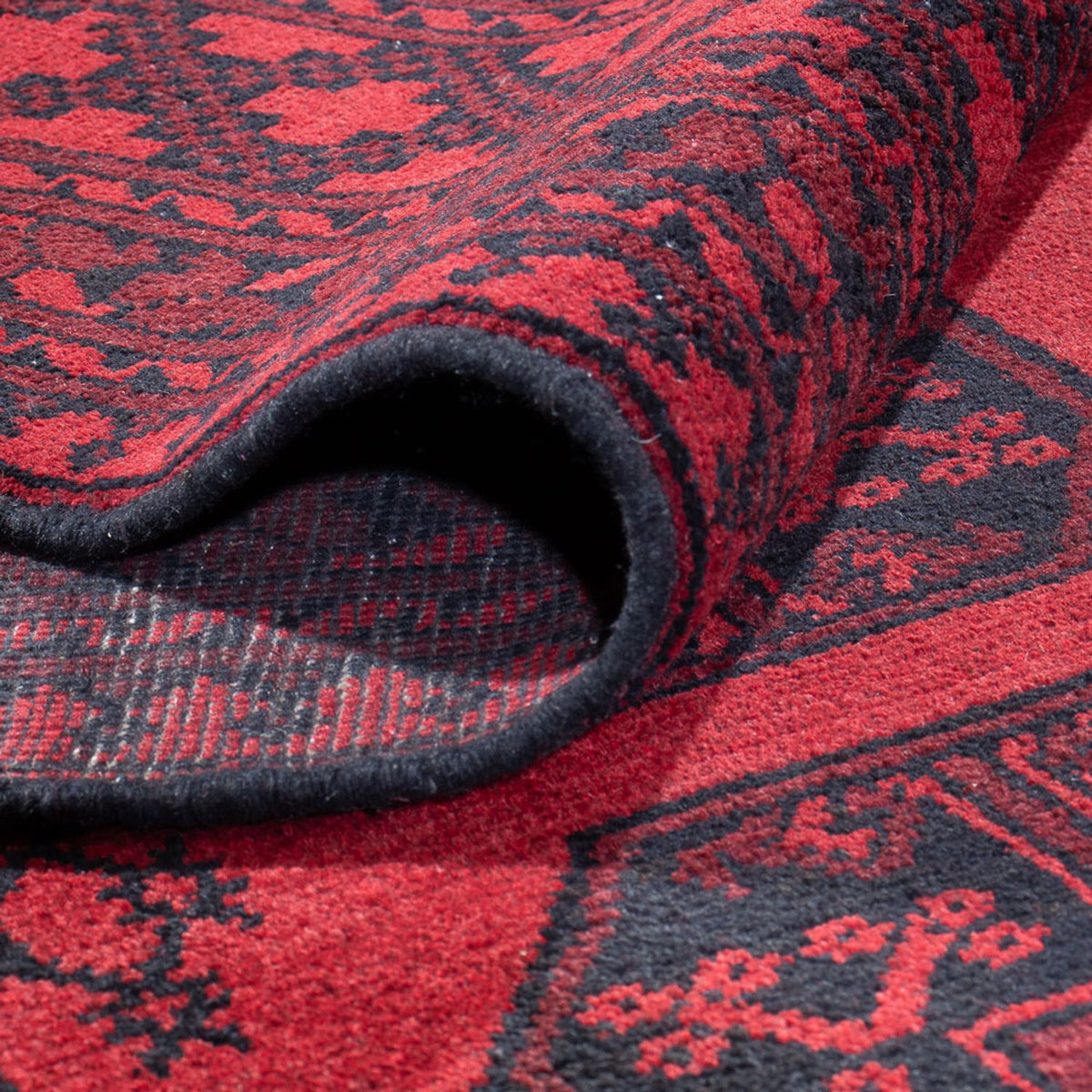 Tapis afghan - Filpa - 384 x 295 cm - rouge