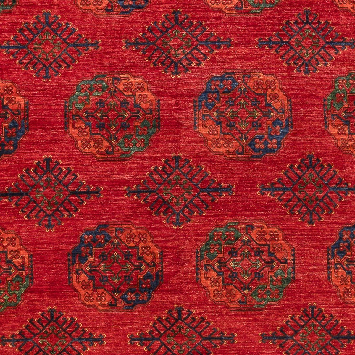 Tapis afghan - 406 x 304 cm - rouge