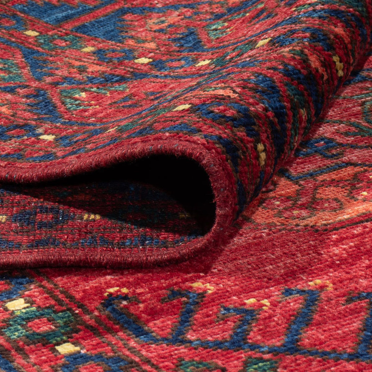 Tapis afghan - 406 x 304 cm - rouge