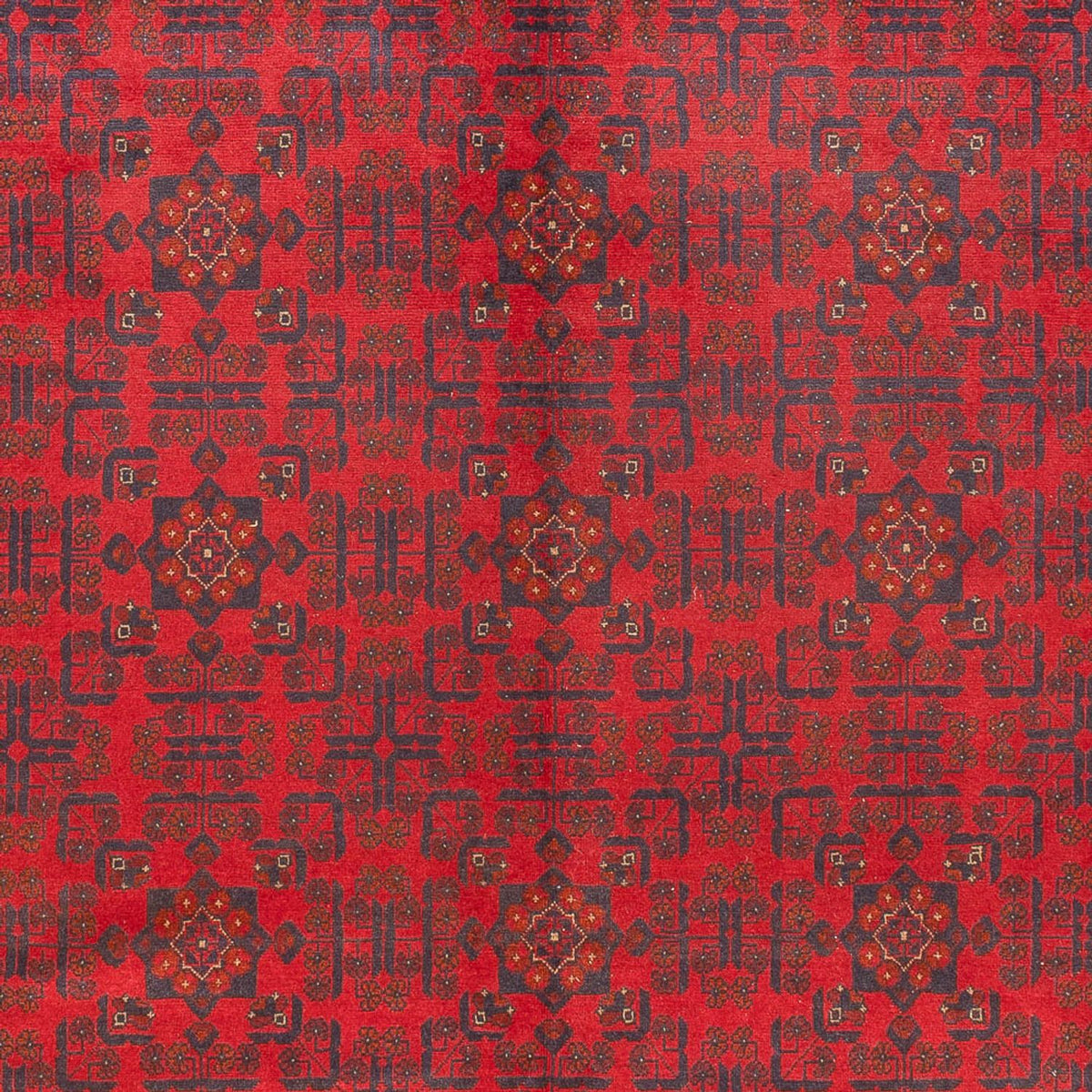 Tapis afghan - 391 x 305 cm - rouge bordeaux
