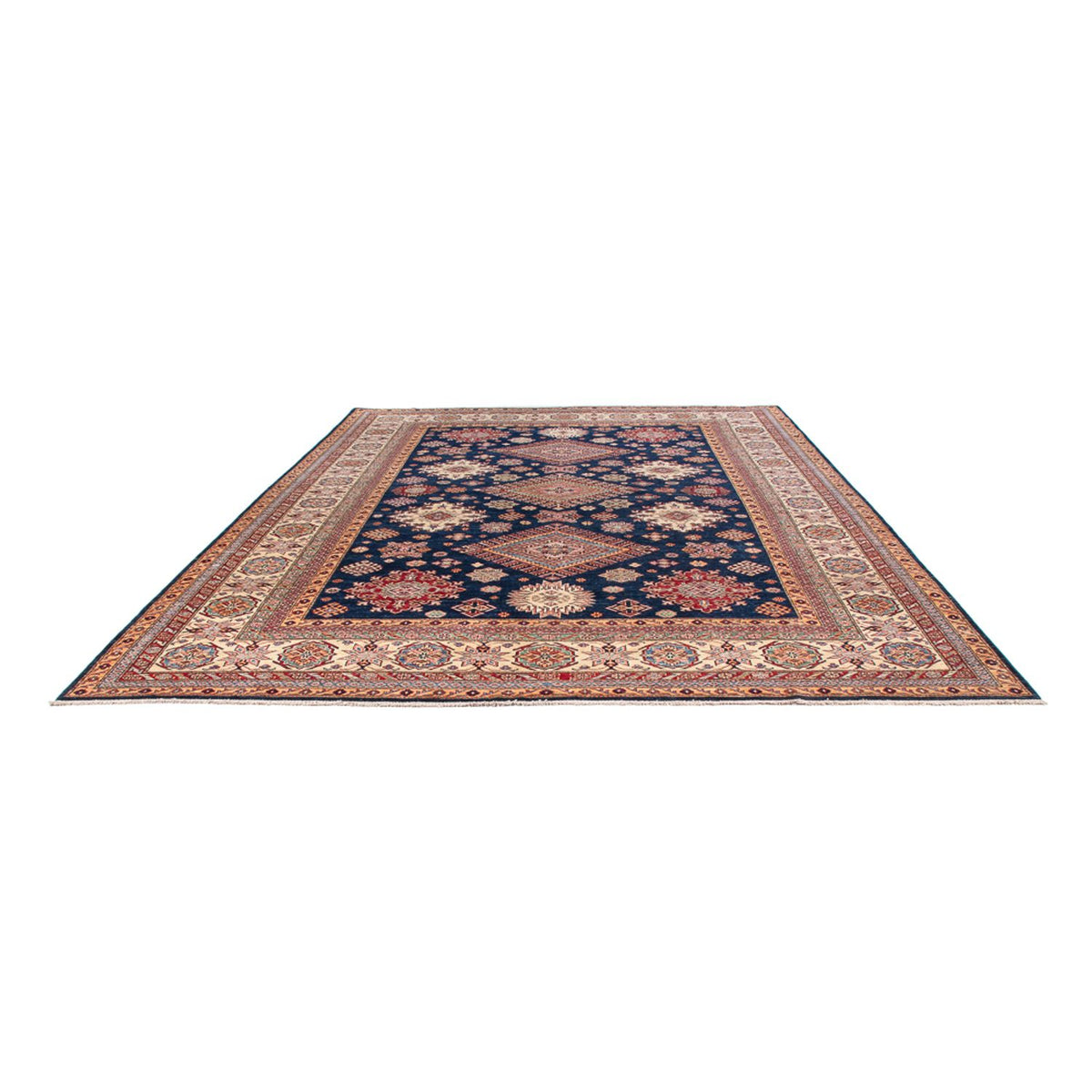 Tapis Ziegler - Kazak - 410 x 305 cm - bleu foncé