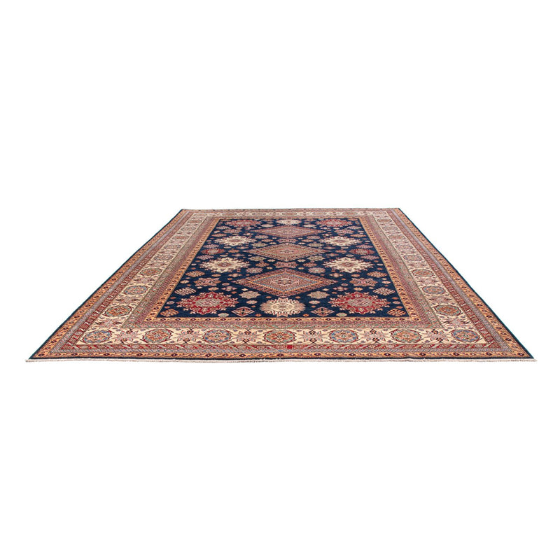 Tapis Ziegler - Kazak - 410 x 305 cm - bleu foncé