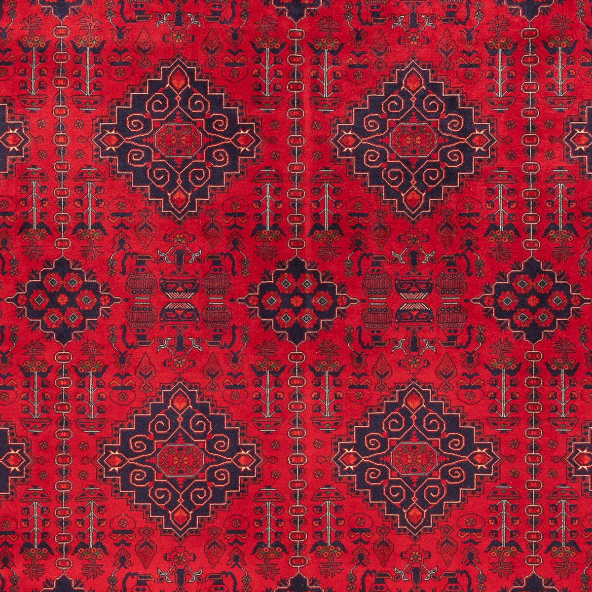 Tapis afghan - 397 x 295 cm - rouge
