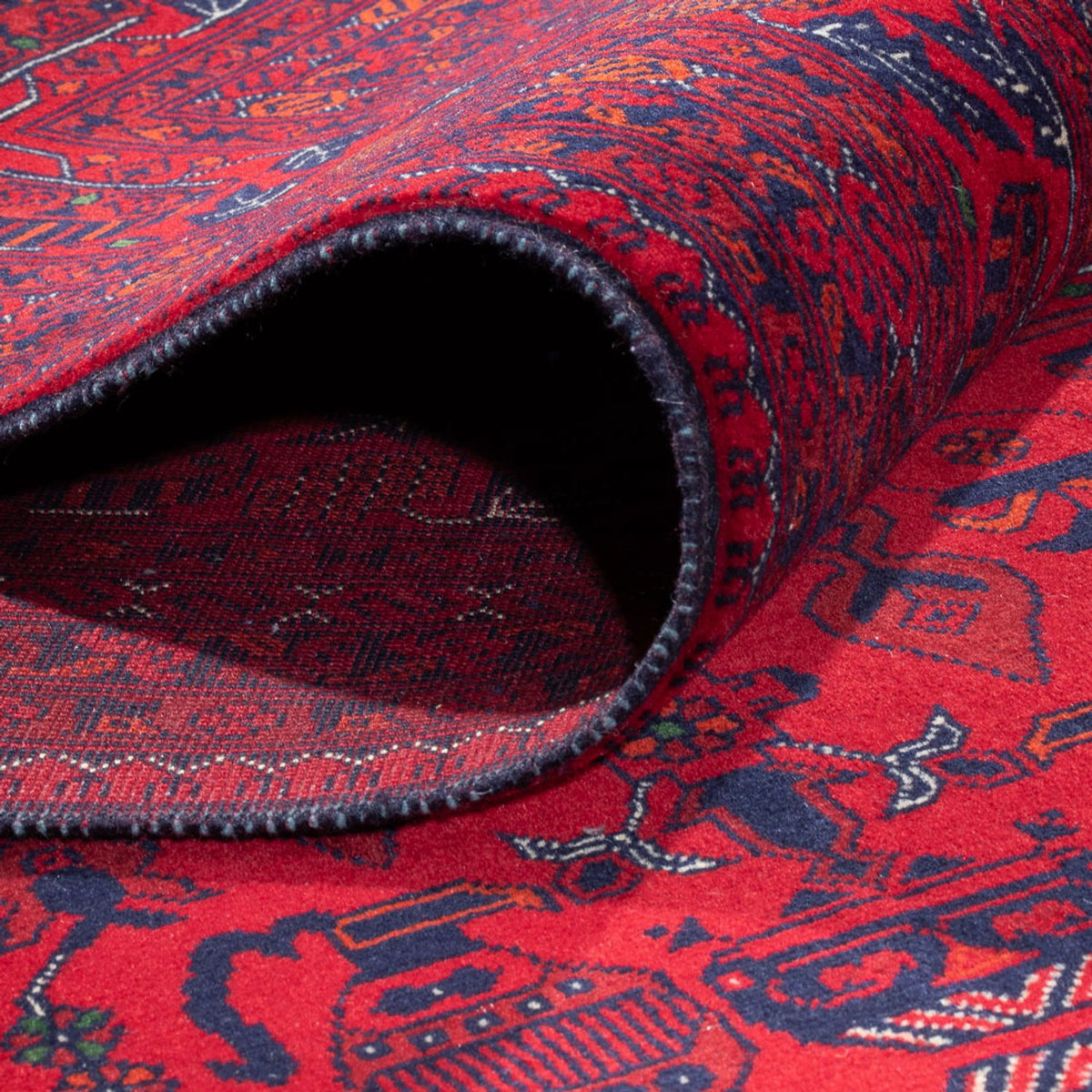 Tapis afghan - 397 x 295 cm - rouge