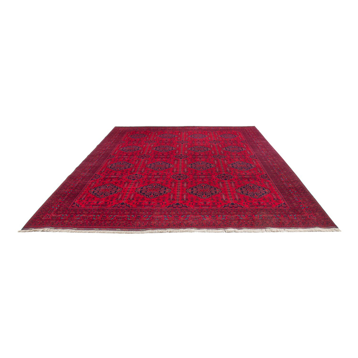 Tapis afghan - 397 x 295 cm - rouge