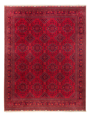 Tapis afghan - 396 x 297 cm - rouge