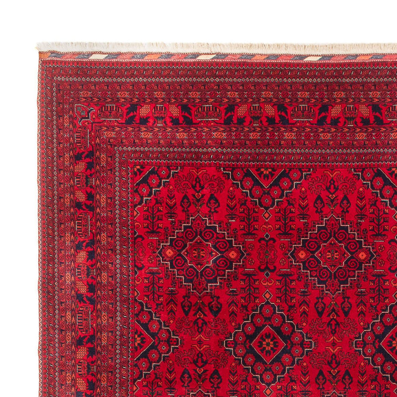 Tapis afghan - 396 x 297 cm - rouge