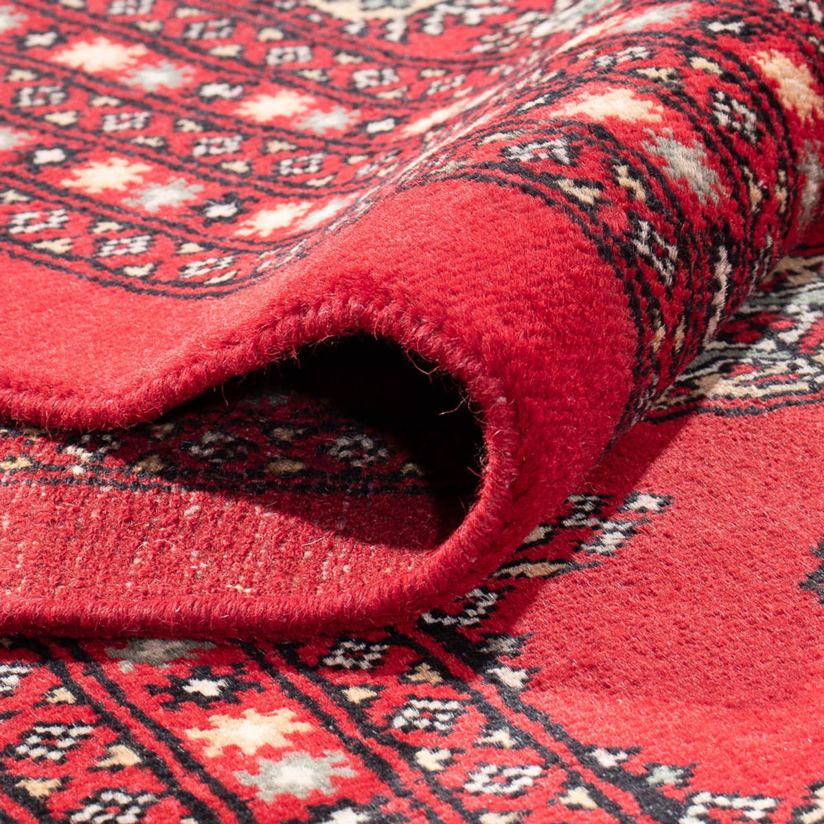 Tapis afghan - Boukhara - 401 x 311 cm - rouge clair