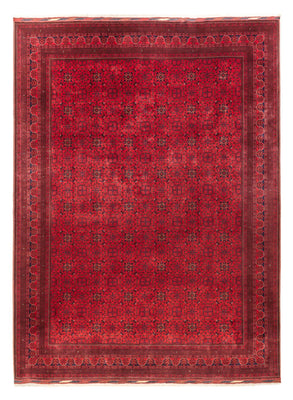 Tapis afghan - 404 x 298 cm - rouge