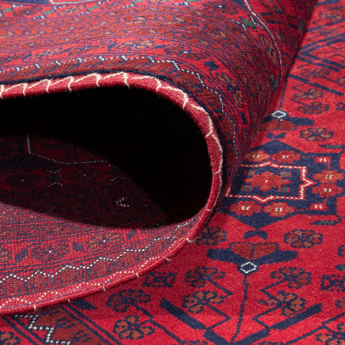 Tapis afghan - 404 x 298 cm - rouge