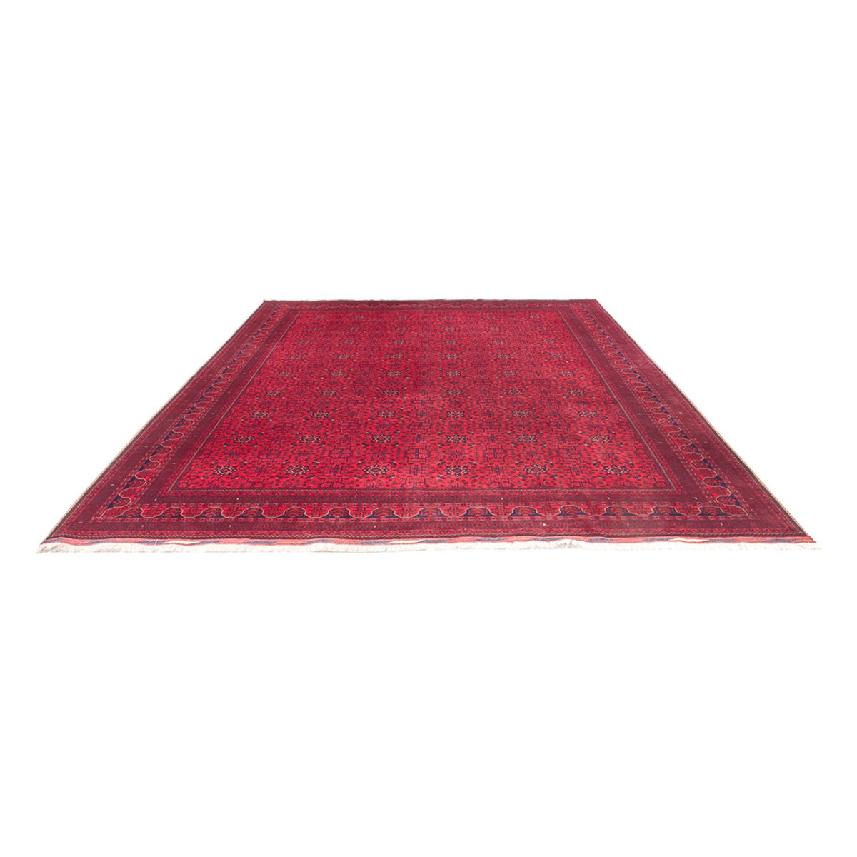Tapis afghan - 404 x 298 cm - rouge