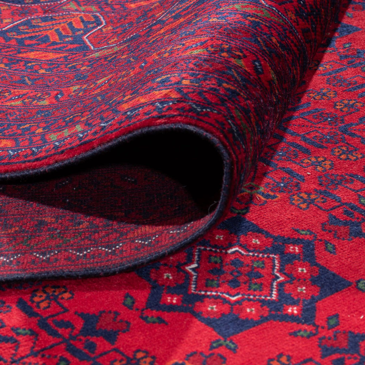 Tapis afghan - 401 x 303 cm - rouge