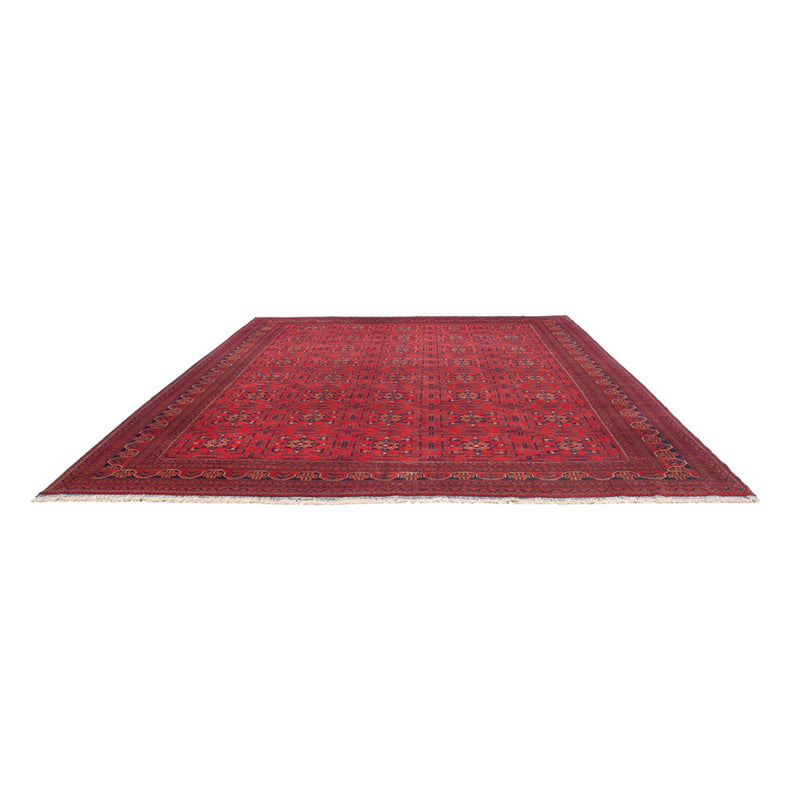 Tapis afghan - Kunduz - 391 x 296 cm - rouge