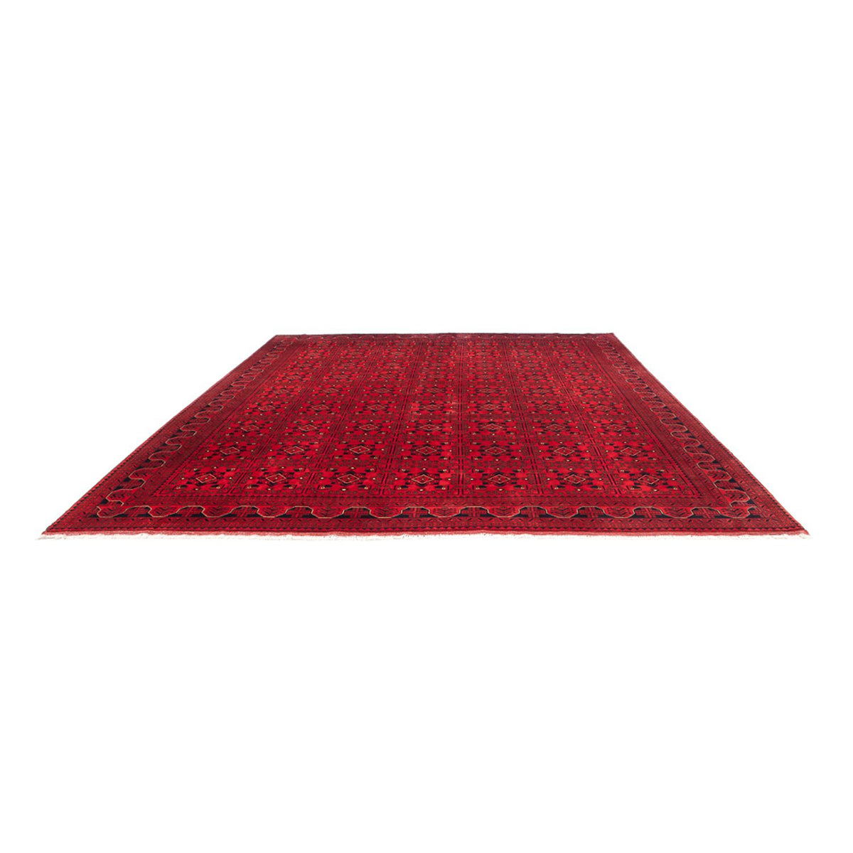 Tapis afghan - Kunduz - 391 x 295 cm - rouge