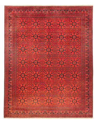 Tapis afghan - Kunduz - 394 x 299 cm - rouge