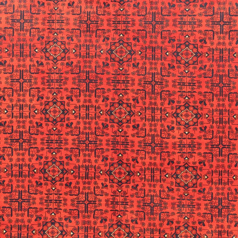 Tapis afghan - Kunduz - 393 x 300 cm - rouge