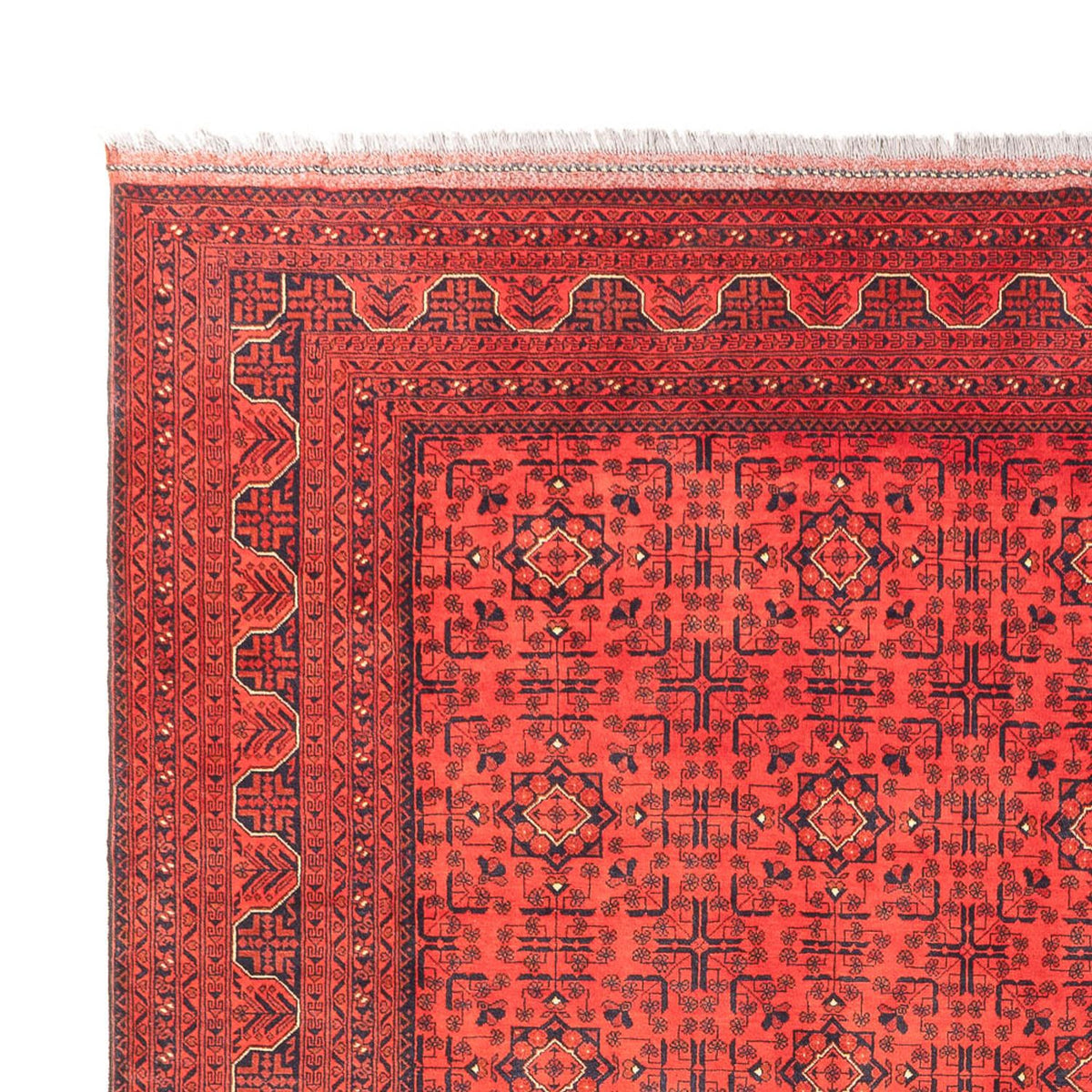 Tapis afghan - Kunduz - 393 x 300 cm - rouge